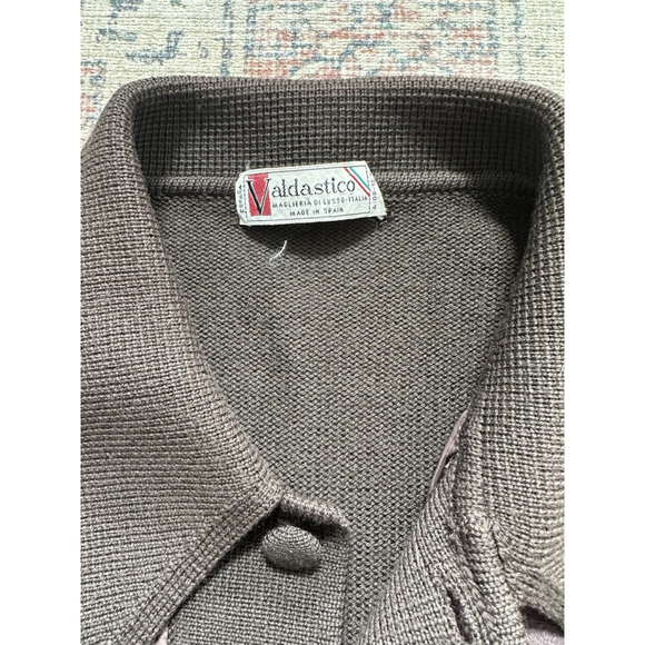 VTG Valdistico Made In Spain Brown Suede Button Down Jacket Size 6 - Picture 2 of 7